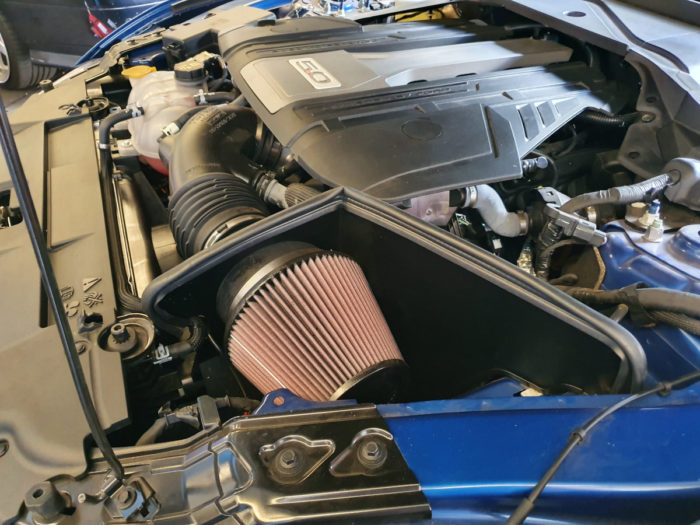 Cold air intake by Harrop for Ford Mustang
